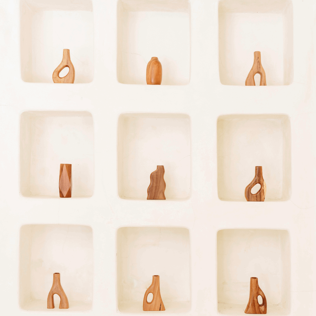 Koji Wooden Vase
