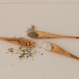 Set of 3 Teko Long Wooden Spoons – handcrafted slim handle design, ideal for scooping from tall bottles, stirring tea or serving honey