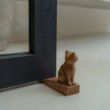 Handcarved Solid Wood Cat