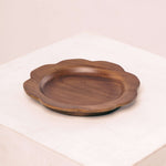 Wooden Scalloped Plate