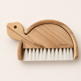 Teak Dustpan & Brush Set