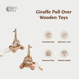 Giraffe Pull Over Wooden Toys
