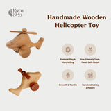 Handmade Wooden Helicopter Toy