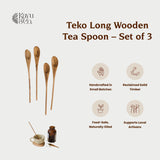 Teko Long Wooden Tea Spoon – Set of 3