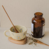 Set of 3 Teko Long Wooden Spoons – handcrafted slim handle design, ideal for scooping from tall bottles, stirring tea or serving honey